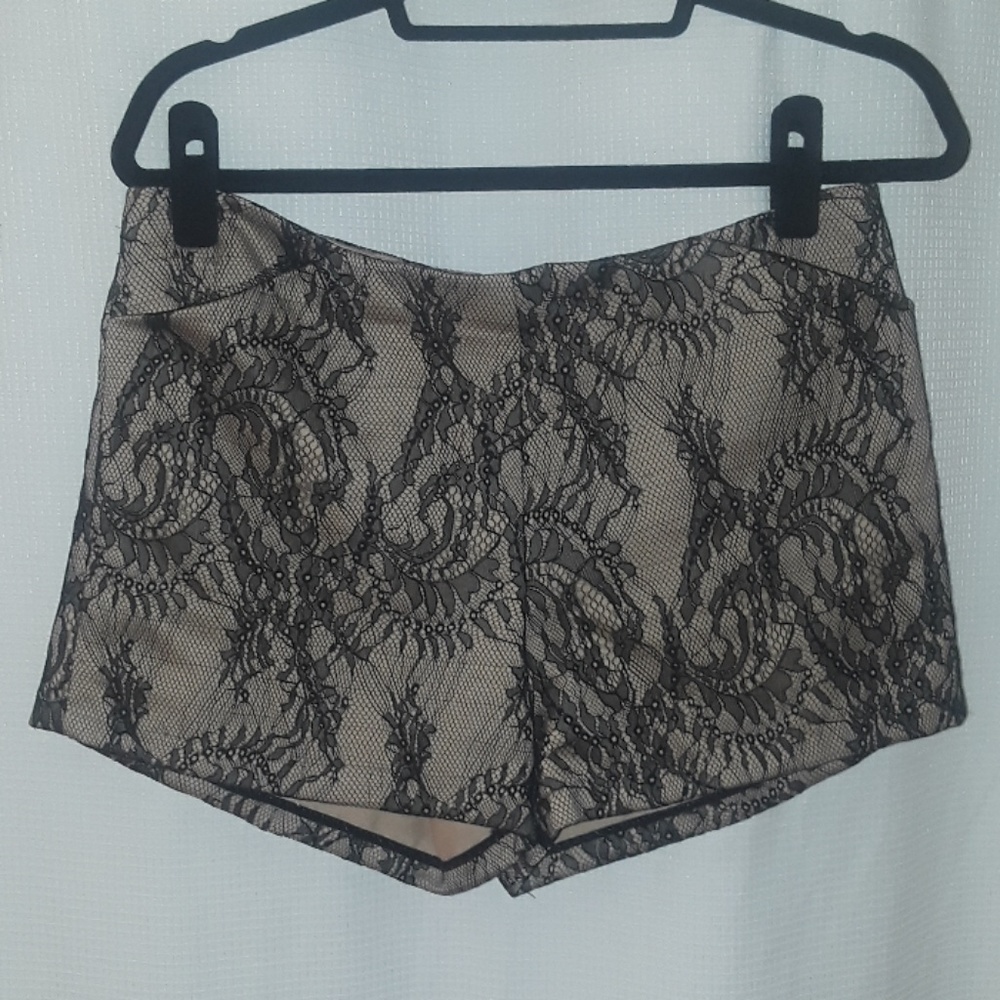 Foley + Corinna Lace Overlay Shorts